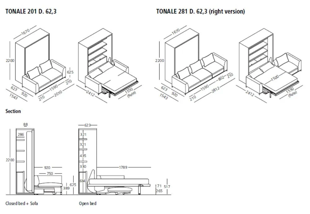 Tonale 201 and 281