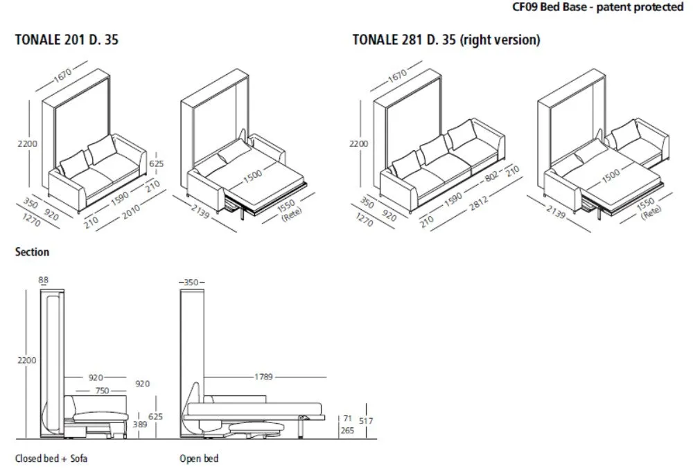 Tonale 201 and 281