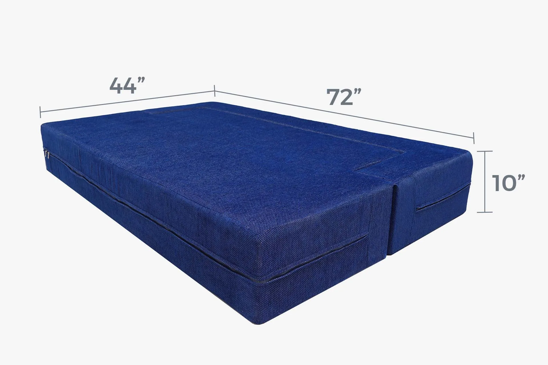 Uberlyfe New Age Folding Sofa Bed, Dotted Blue | 3 Seater | 3 Arrow Cushion