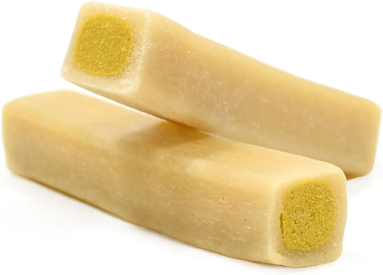 Ultra Chewy Bacon and Cheese Double Treat Bones: Long-Lasting Chews Made in USA, Highly Digestible, for Aggressive Chewers (Bacon and Cheese, 6 Count)