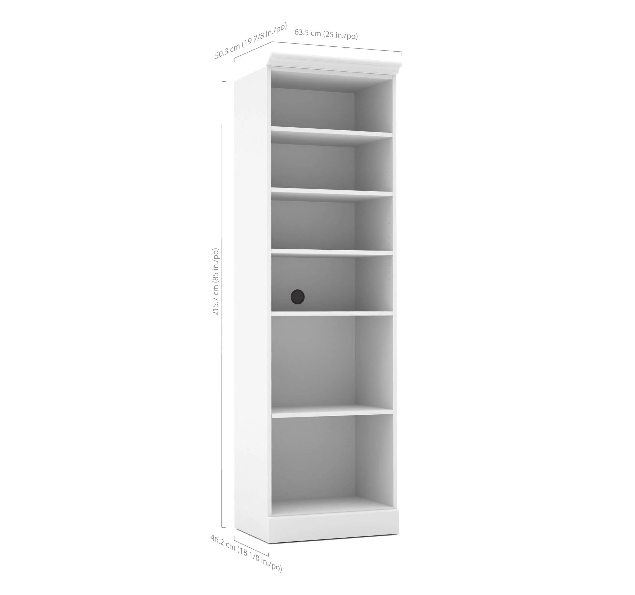 Versatile Full Murphy Wall Bed, a Storage Unit and a Sofa (84“) - White