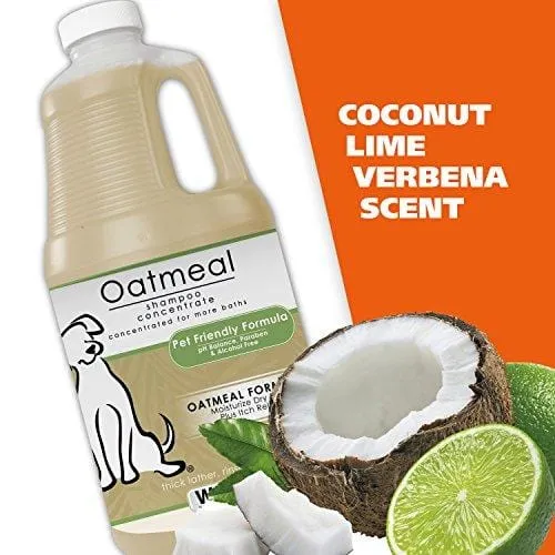 WAHL Oatmeal Dog/Pet Shampoo Tan 821004-050 Moisturizing Oatmeal Dog Grooming Shampoo for Dry, Itchy, Sensitive Skin