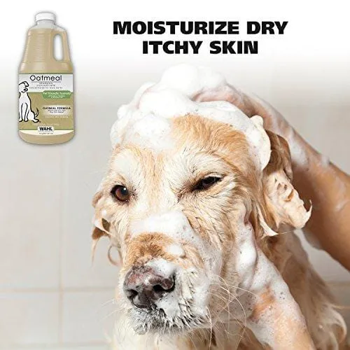 WAHL Oatmeal Dog/Pet Shampoo Tan 821004-050 Moisturizing Oatmeal Dog Grooming Shampoo for Dry, Itchy, Sensitive Skin